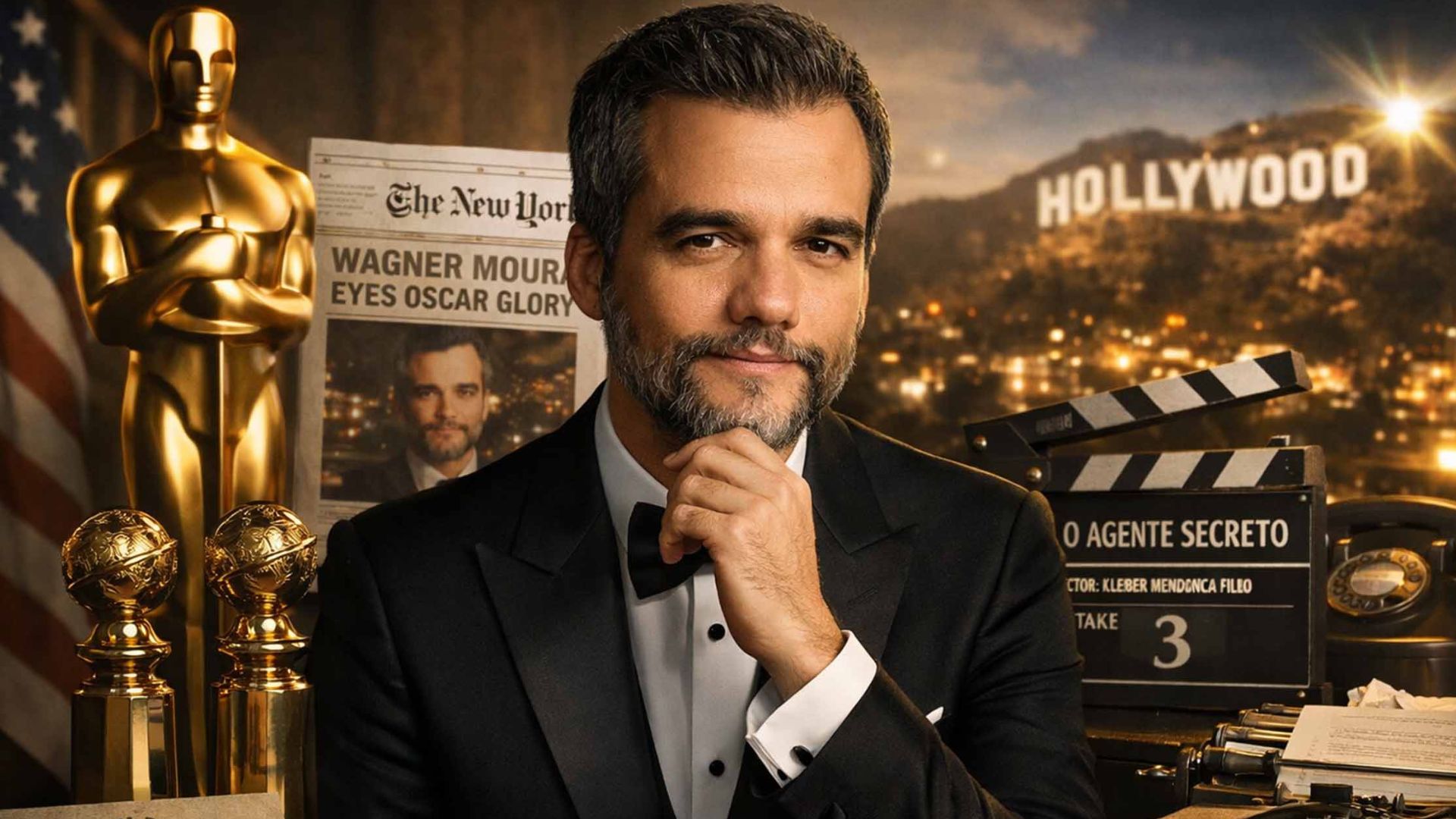 Wagner Moura mira novos voos em Hollywood após indicação histórica ao Oscar